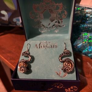 Retired Disney/RockLove The Little Mermaid Silver and Gold Ursula Earrings